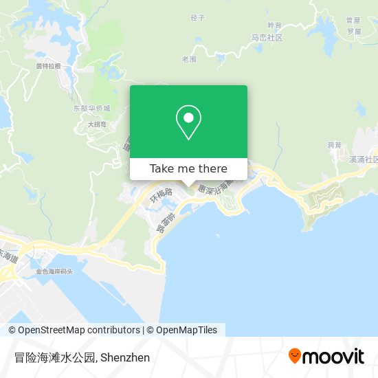冒险海滩水公园 map