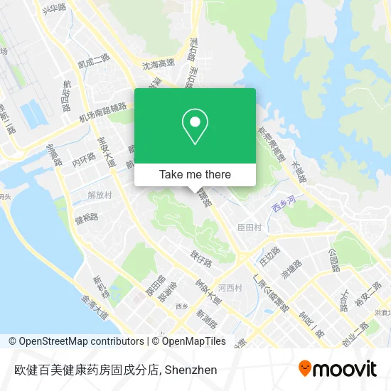 欧健百美健康药房固戍分店 map