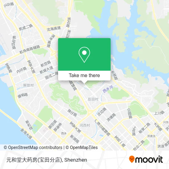 元和堂大药房(宝田分店) map