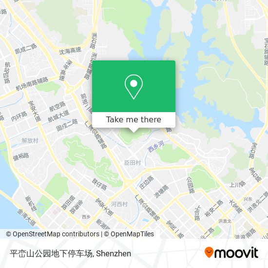 平峦山公园地下停车场 map