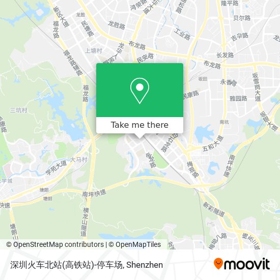 深圳火车北站(高铁站)-停车场 map