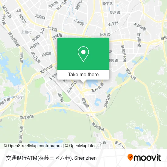 交通银行ATM(横岭三区六巷) map