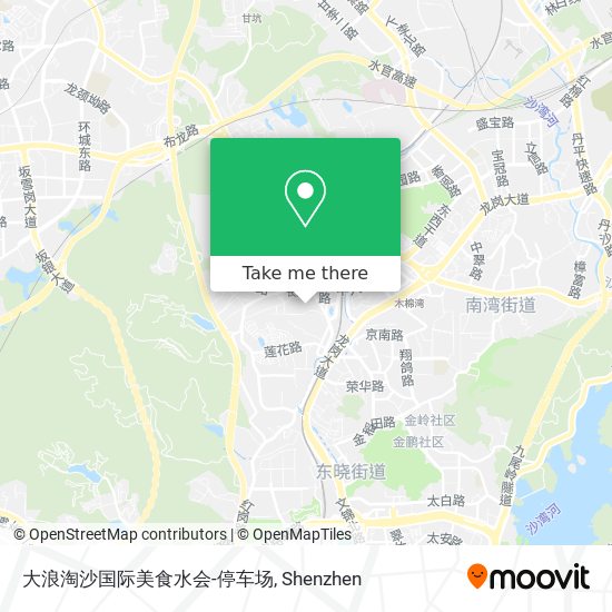 大浪淘沙国际美食水会-停车场 map