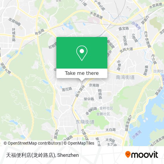 天福便利店(龙岭路店) map