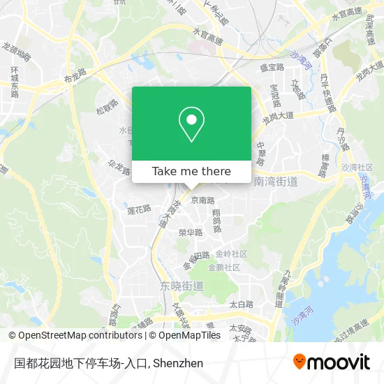 国都花园地下停车场-入口 map