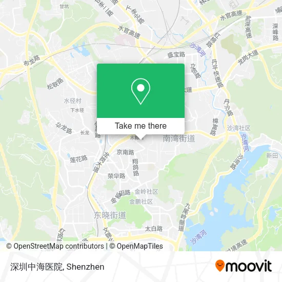 深圳中海医院 map