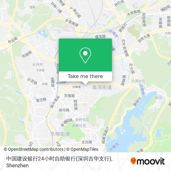 中国建设银行24小时自助银行(深圳吉华支行) map