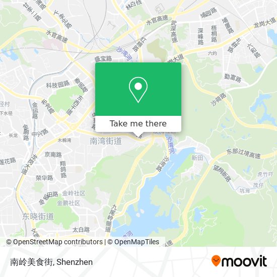 南岭美食街 map