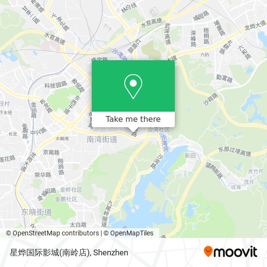 星烨国际影城(南岭店) map