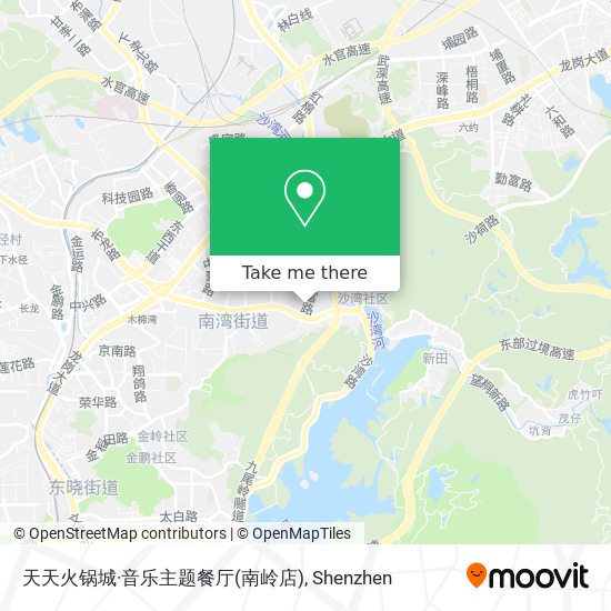 天天火锅城·音乐主题餐厅(南岭店) map