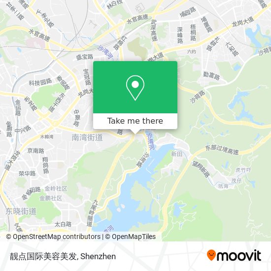 靓点国际美容美发 map