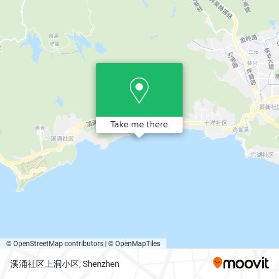 溪涌社区上洞小区 map