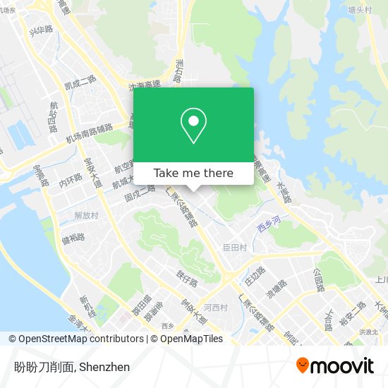 盼盼刀削面 map