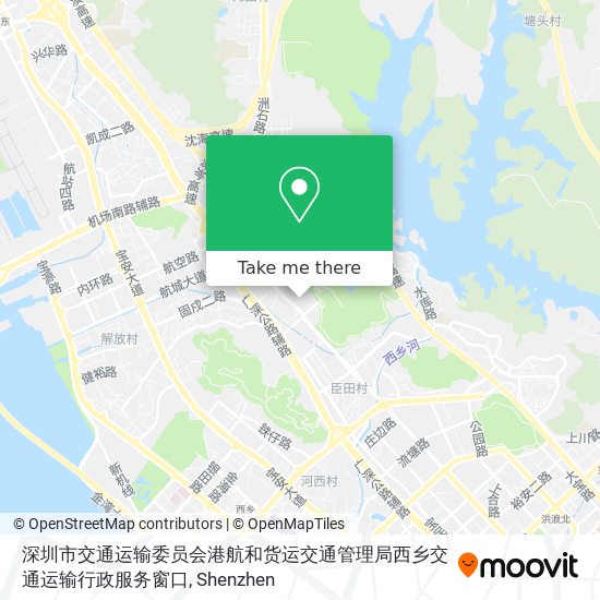 深圳市交通运输委员会港航和货运交通管理局西乡交通运输行政服务窗口 map