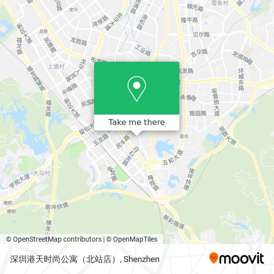深圳港天时尚公寓（北站店） map