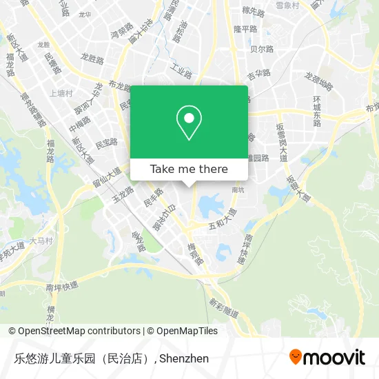 乐悠游儿童乐园（民治店） map