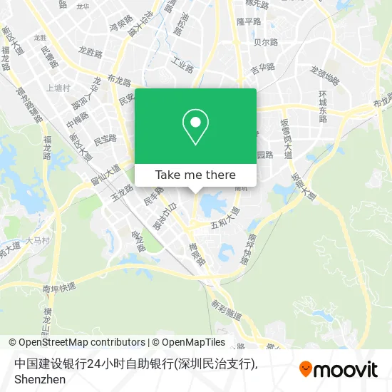 中国建设银行24小时自助银行(深圳民治支行) map
