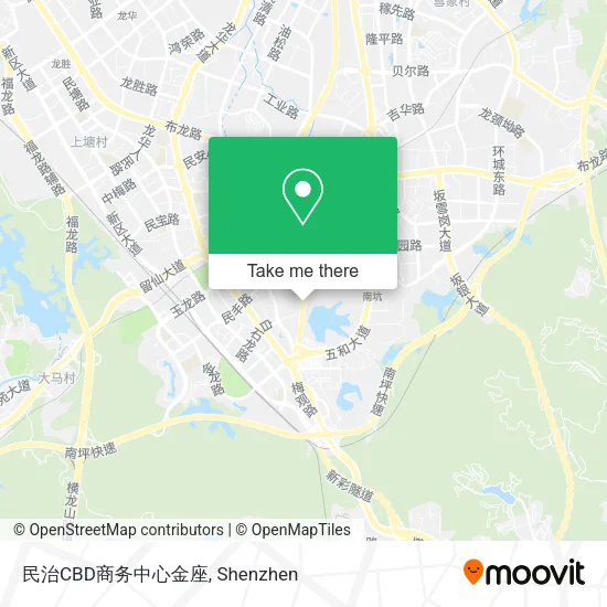 民治CBD商务中心金座 map