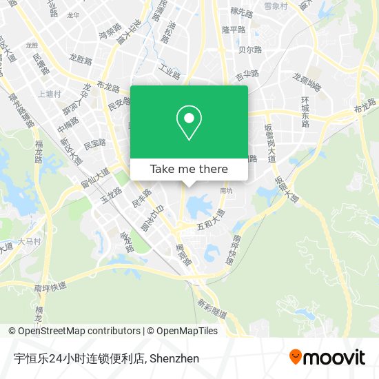 宇恒乐24小时连锁便利店 map