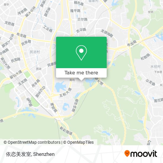 依恋美发室 map
