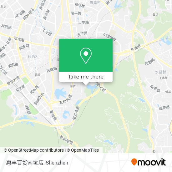 惠丰百货南坑店 map