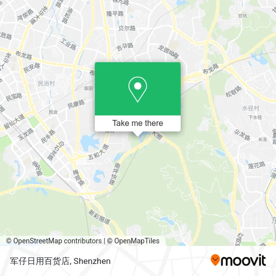 军仔日用百货店 map