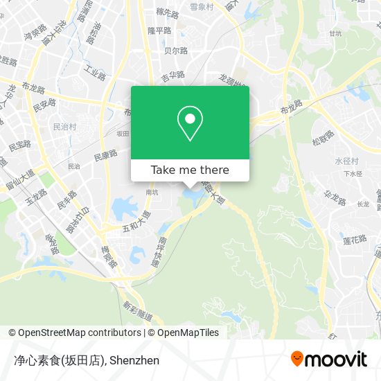 净心素食(坂田店) map