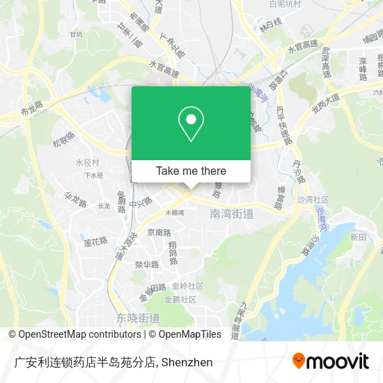 广安利连锁药店半岛苑分店 map