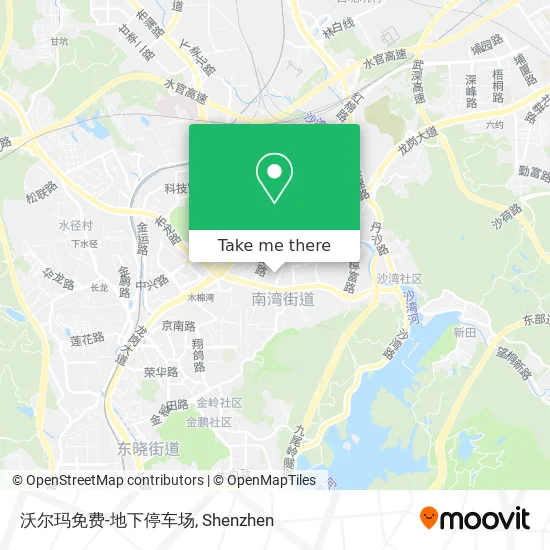 沃尔玛免费-地下停车场 map
