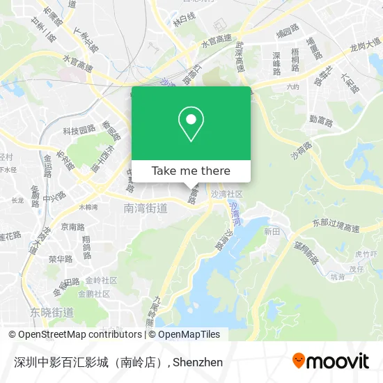 深圳中影百汇影城（南岭店） map