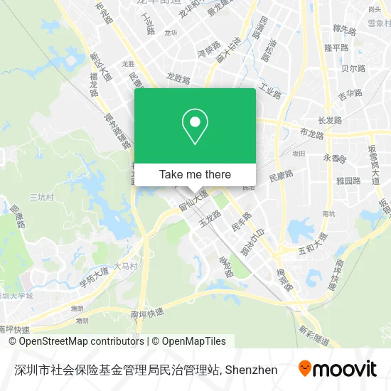 深圳市社会保险基金管理局民治管理站 map