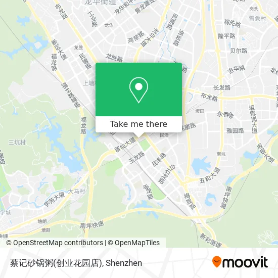 蔡记砂锅粥(创业花园店) map