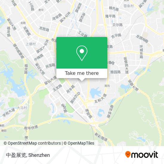 中盈展览 map
