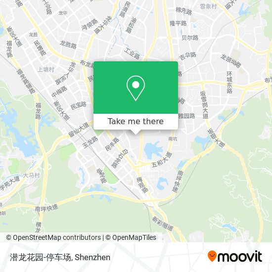 潜龙花园-停车场 map