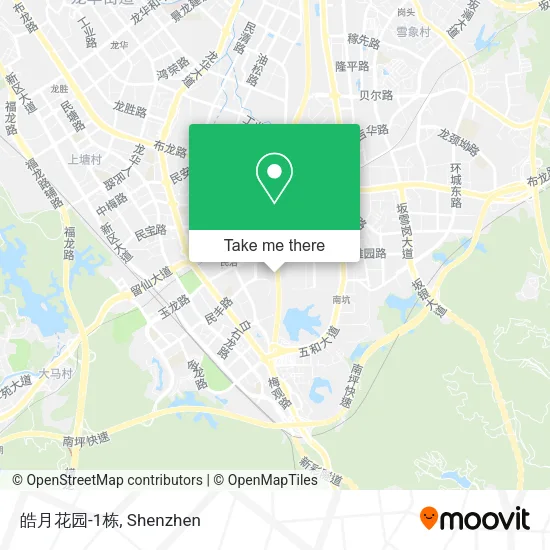 皓月花园-1栋 map