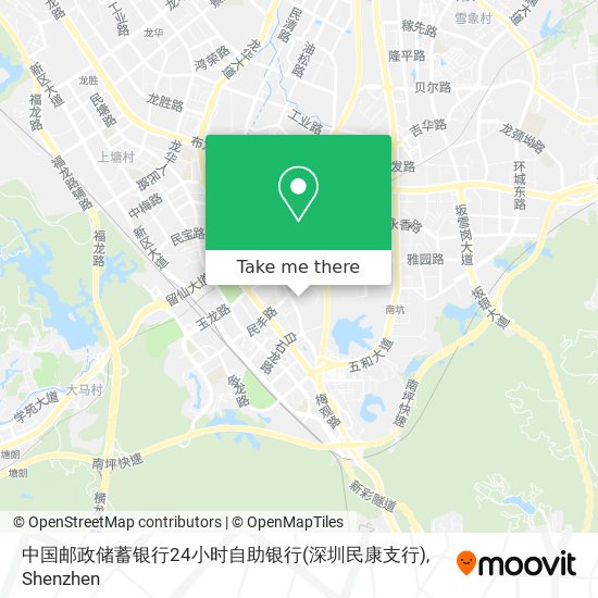 中国邮政储蓄银行24小时自助银行(深圳民康支行) map