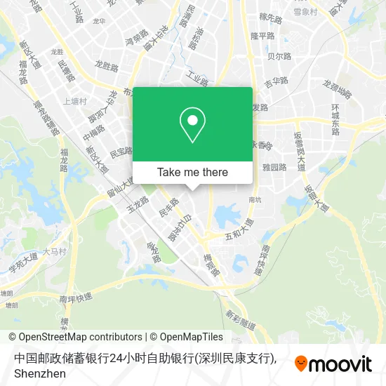中国邮政储蓄银行24小时自助银行(深圳民康支行) map