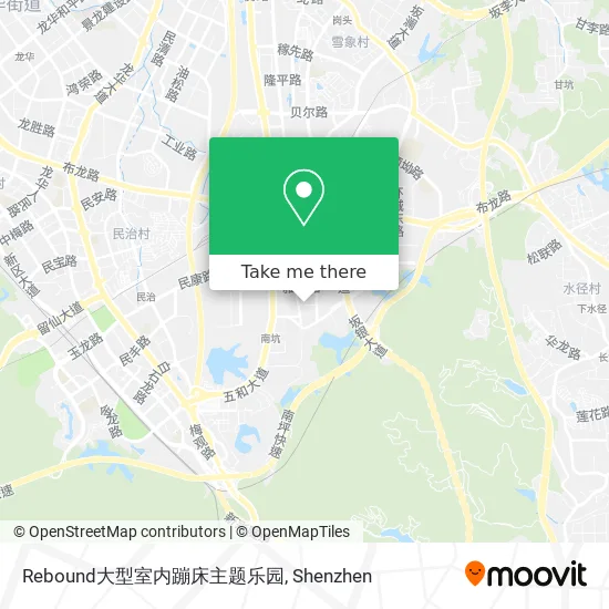 Rebound大型室内蹦床主题乐园 map