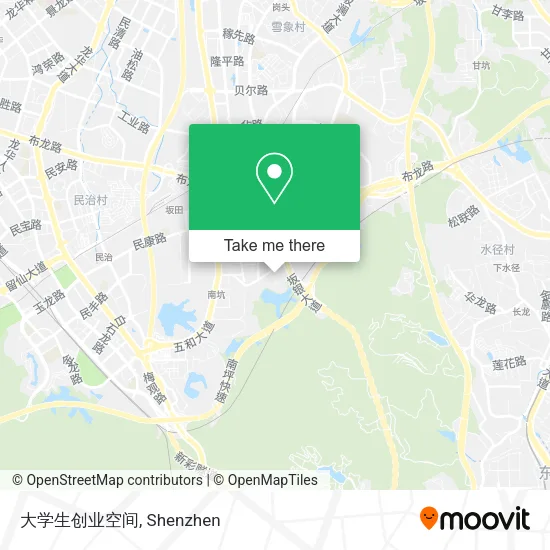 大学生创业空间 map