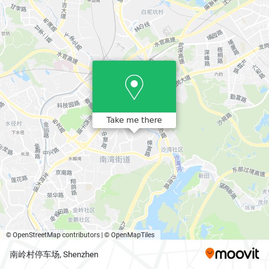 南岭村停车场 map