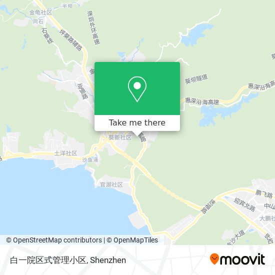 白一院区式管理小区 map