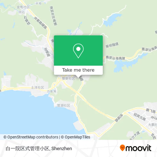 白一院区式管理小区 map