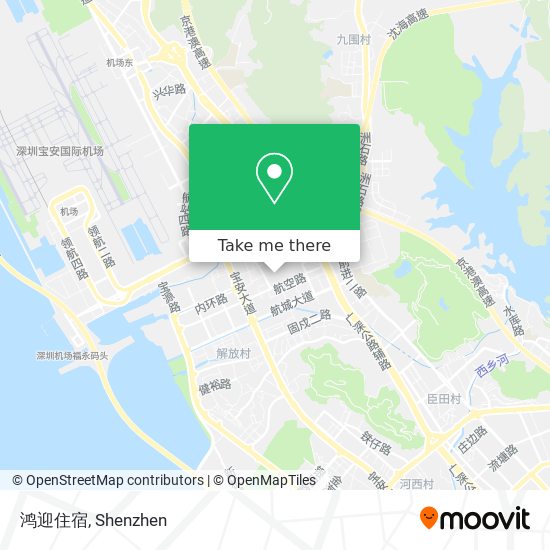 鸿迎住宿 map