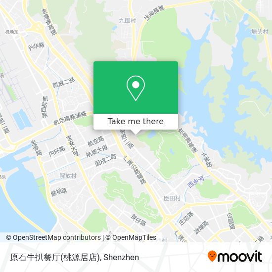 原石牛扒餐厅(桃源居店) map