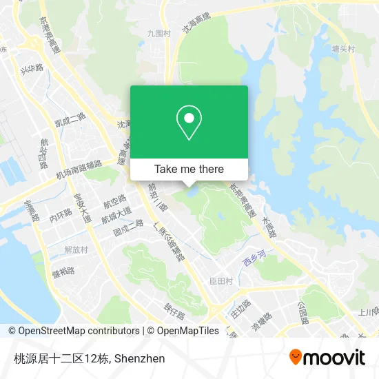 桃源居十二区12栋 map