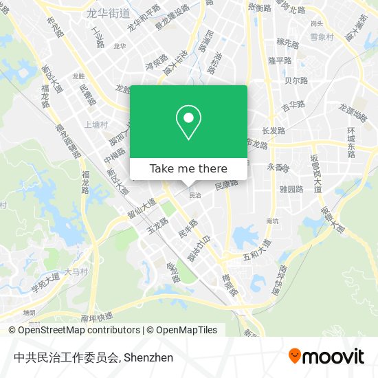 中共民治工作委员会 map