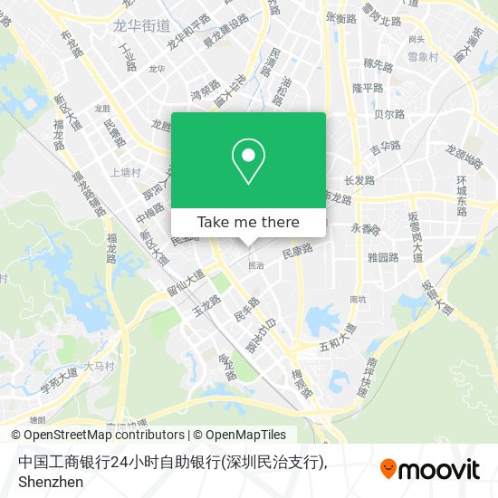 中国工商银行24小时自助银行(深圳民治支行) map