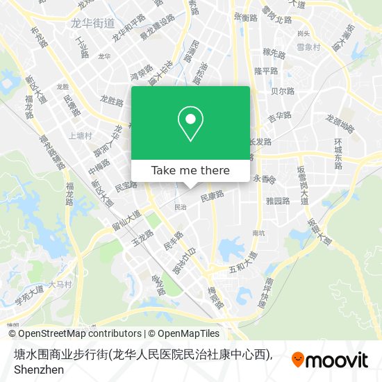 塘水围商业步行街(龙华人民医院民治社康中心西) map