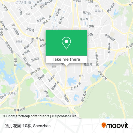 皓月花园-10栋 map