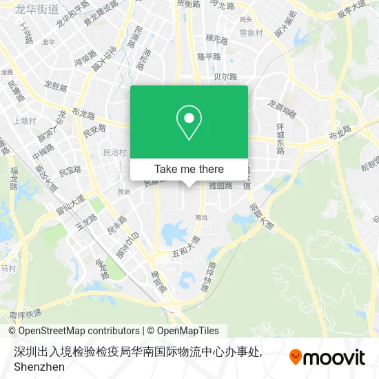 深圳出入境检验检疫局华南国际物流中心办事处 map